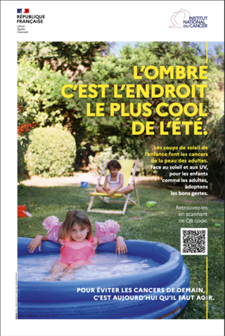 Visuel affiche prévention solaire jardin