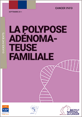 Couverture du guide " La polypose adénomateuse familiale"