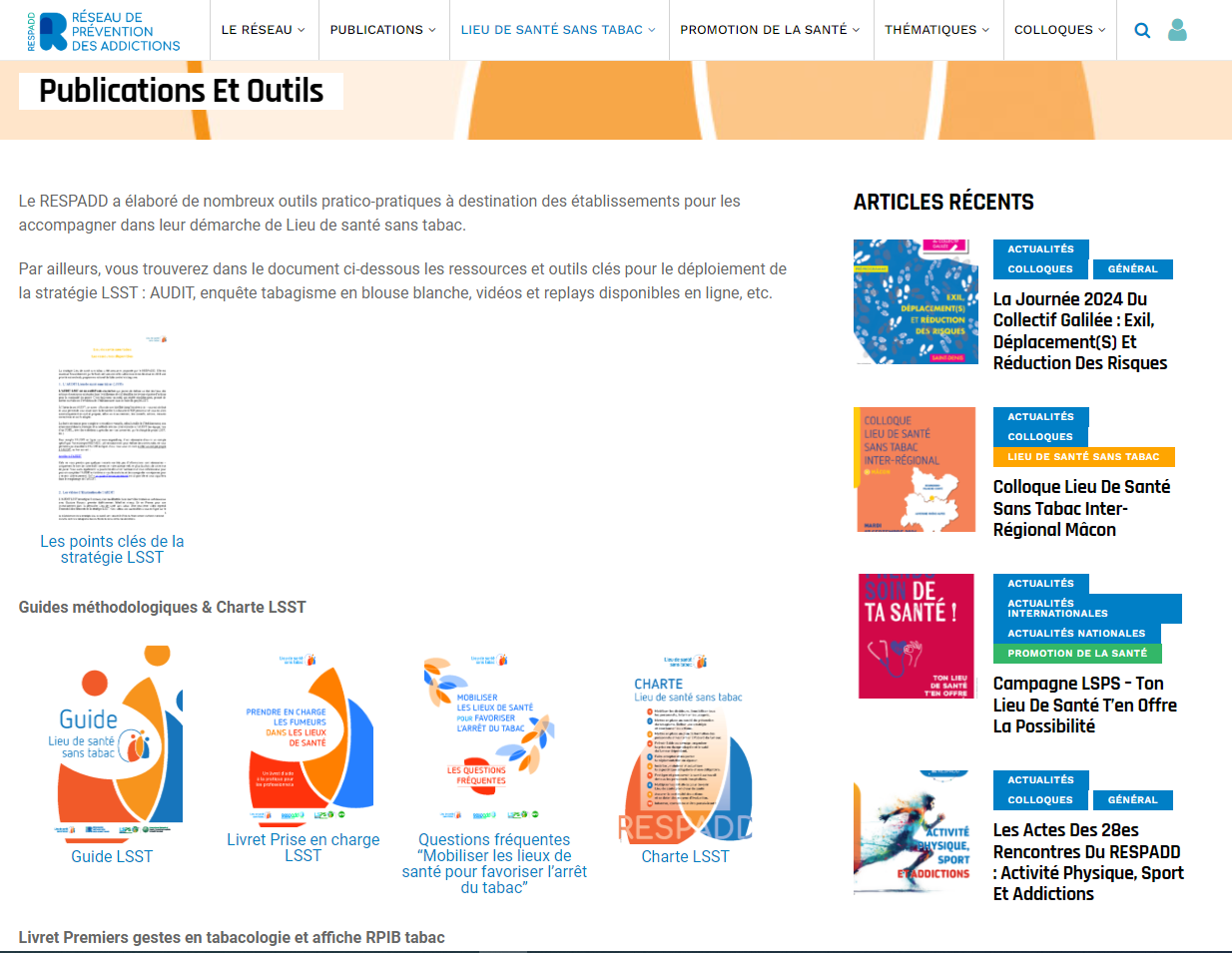 Publications et outils pour lutter contre le tabac